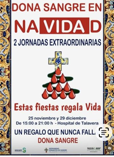 Dona sangre en Navidad